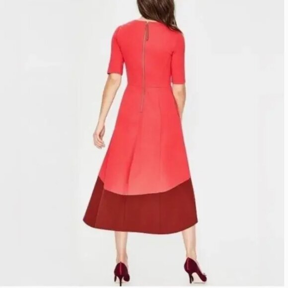 BODEN raspberry pink rust red ponte knit midi Wren dress - Picture 12 of 12